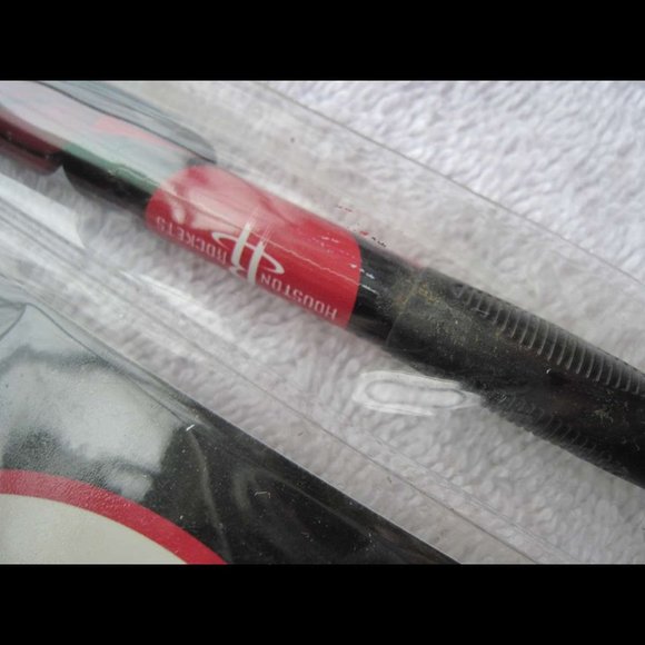 NBA Houston Rockets Stationery Set Pen & Memo Pad Plastic Carry Tote Bag Red Tx - Picture 6 of 9